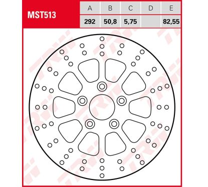 Disque de frein fixe rond