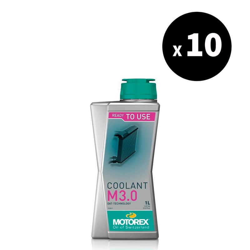 Liquide de refroidissement MOTOREX Coolant M3.0 - 1L (x10)