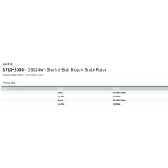 Disque de frein de vélo Shark à 6 boulons