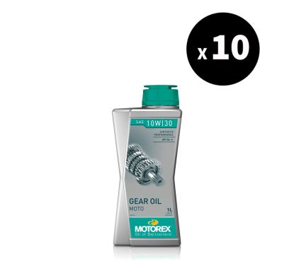 Huile de boîte de vitesses MOTOREX 2T Gear Oil - 10W30 - 1L (x10)