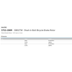 Disque de frein de vélo Shark à 6 boulons