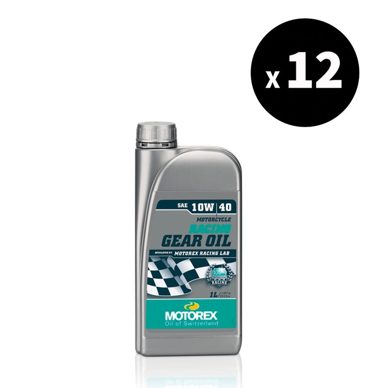 Huile de boîte de vitesses MOTOREX Racing Gear Oil - 10W40 - 1L (x12)