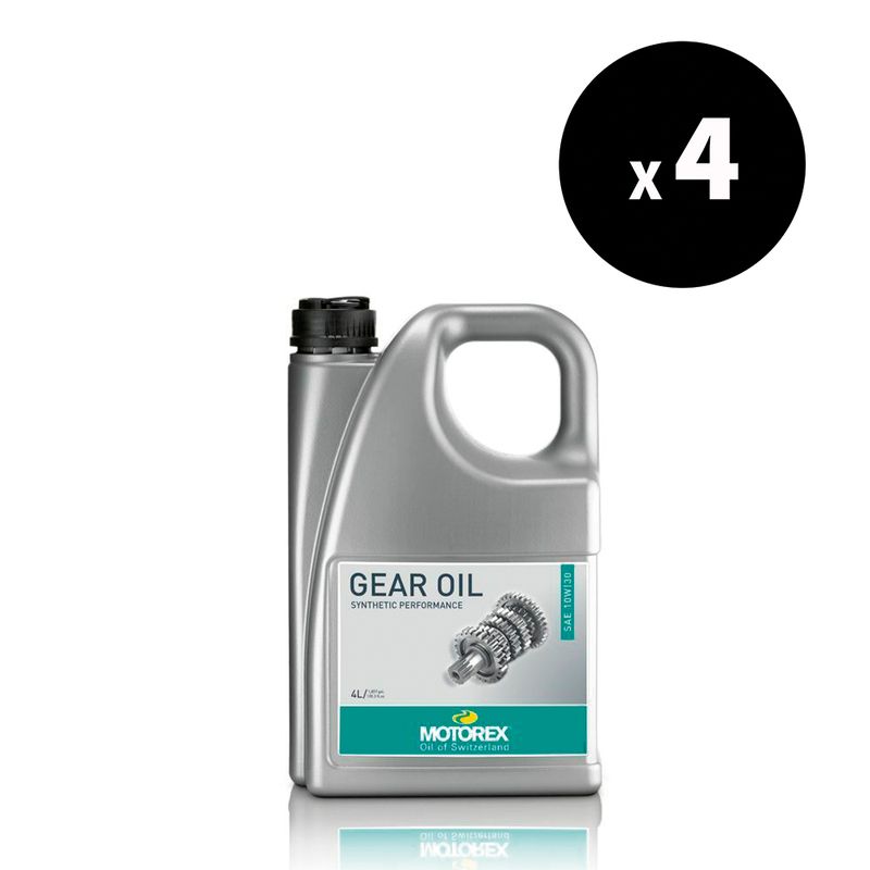 Huile de boîte de vitesses MOTOREX 2T Gear Oil - 10W30 - 4L (x4)