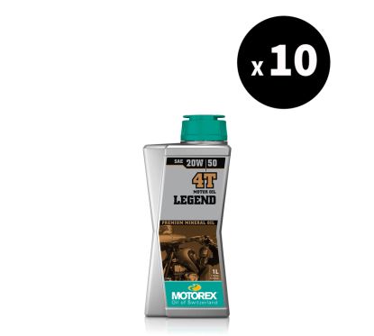 Huile moteur MOTOREX Legend 4T - 20W50 - 1L (x10)