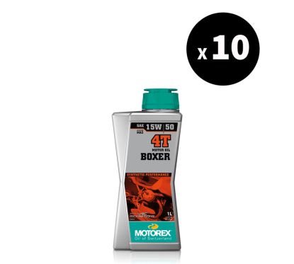 Huile moteur MOTOREX Boxer 4T - 15W50 - 1L (x10)