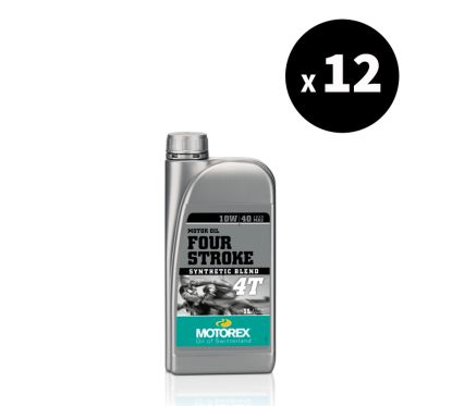Huile moteur MOTOREX Four Stroke - 10W40 JASO MA2 - 1L (x12)