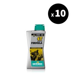 Huile moteur MOTOREX Formula 4T - 10W40 JASO MA2 - 1L (x10)
