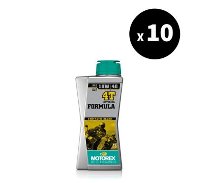 Huile moteur MOTOREX Formula 4T - 10W40 JASO MA2 - 1L (x10)