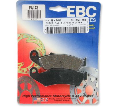 Plaquettes de frein organiques base "FA"