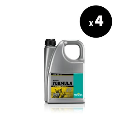 Huile moteur MOTOREX Formula 4T - 20W50 JASO MA2 - 4L (x4)