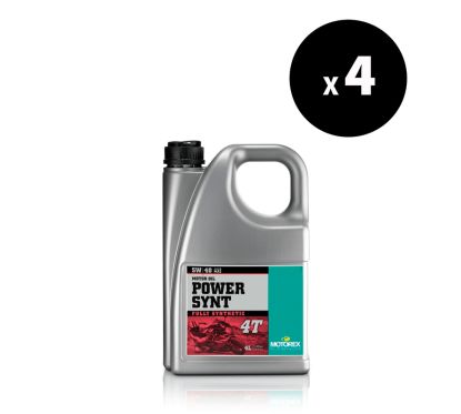 Huile moteur MOTOREX Power Synt 4T - 5W40 JASO MA2 - 4L (x4)
