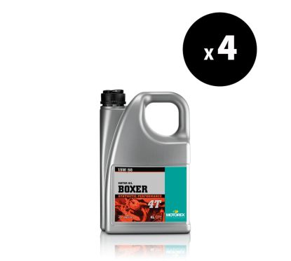 Huile moteur MOTOREX Boxer 4T - 15W50 - 4L (x4)