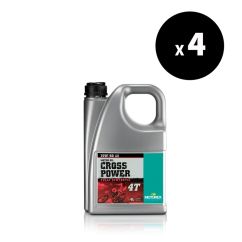Huile moteur MOTOREX Cross Power 4T - 10W60 JASO MA2 - 4L (x4)