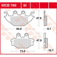Plaquettes de frein en métal fritté polyvalentes