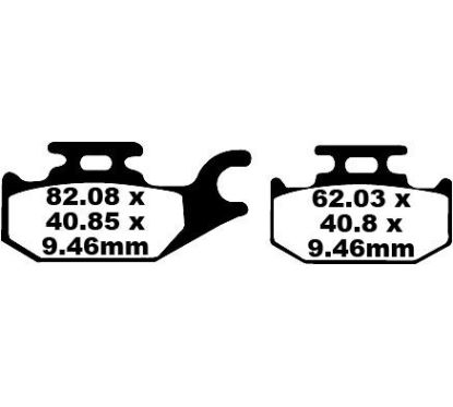 Plaquettes de frein organiques scooter série SFA