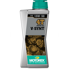 Huile moteur MOTOREX V-SYNT 4T - 15W50 - 1L