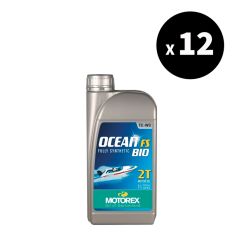 Huile moteur MOTOREX Ocean FS 2T - 1L (x12)