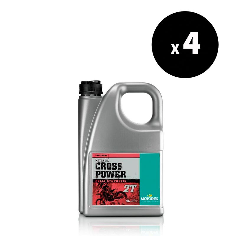 Huile moteur MOTOREX Cross Power 2T - 4L (x4)