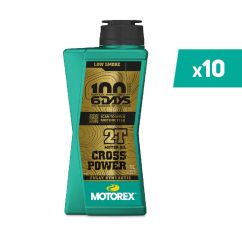 Huile moteur MOTOREX Cross Power 2T Limited Edition 6Days- 1L (x10)