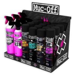 Présentoir mural MUC-OFF Pack de démarrage - Clean, Protect, Lube