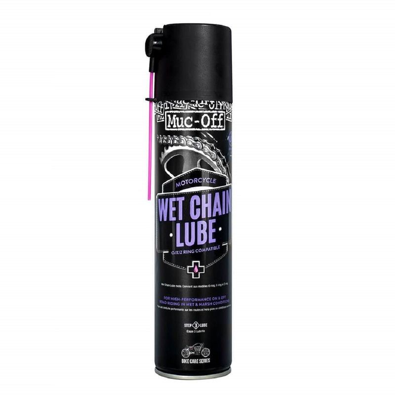 Lubrifiant chaîne MUC-OFF Wet Chain Lube - spray 400ml