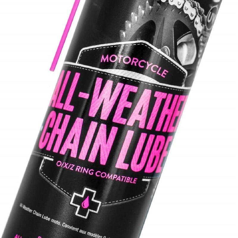 Lubrifiant chaîne MUC-OFF All Weather Chain Lube - spray 400ml (x12)