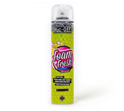 Mousse nettoyante pour casque MUC-OFF Helmet Foam Fresh - spray 400ml (x12)