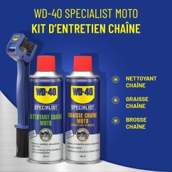 Kit d'entretien de chaîne WD-40 Specialist - 2x Spray 400ml