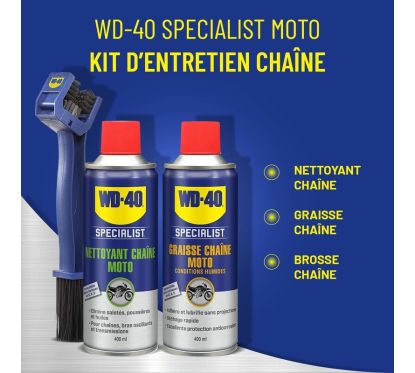 Kit d'entretien de chaîne WD-40 Specialist - 2x Spray 400ml