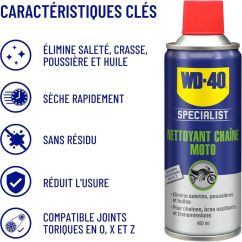 Kit d'entretien de chaîne WD-40 Specialist - 2x Spray 400ml