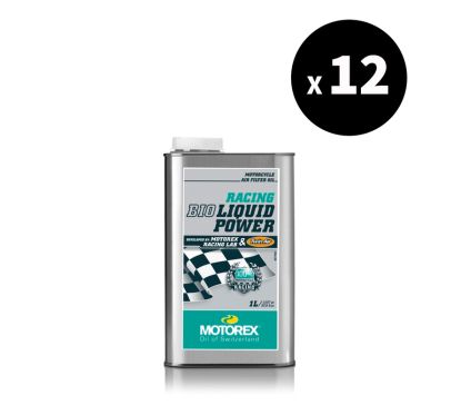 Huile filtre à air MOTOREX Racing Liquid Bio Power - 1L (x12)