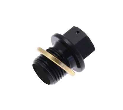 Bouchon de vidange TECNIUM - aluminium noir M12x1,25x14