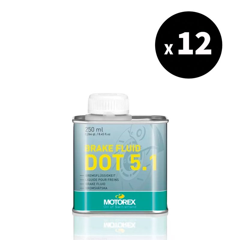 Liquide de frein MOTOREX Brake Fluid DOT 5.1 - 250ml (x12)