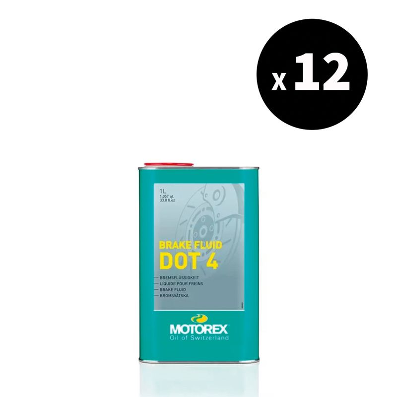Liquide de frein MOTOREX Brake Fluid DOT 4 - 1L (x12)