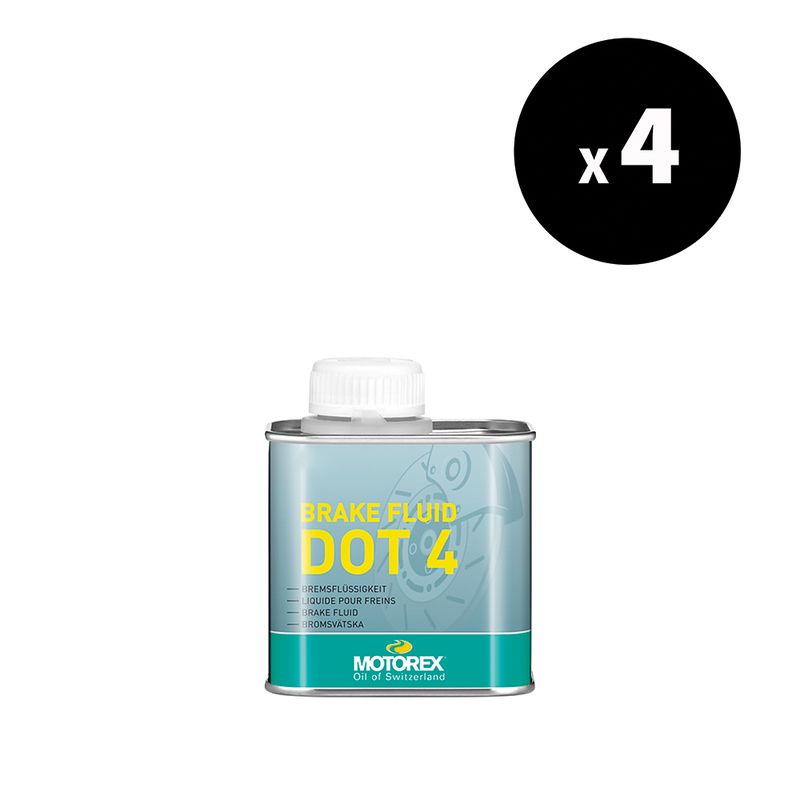 Liquide de frein MOTOREX Brake Fluid DOT 4 - 5L (x4)