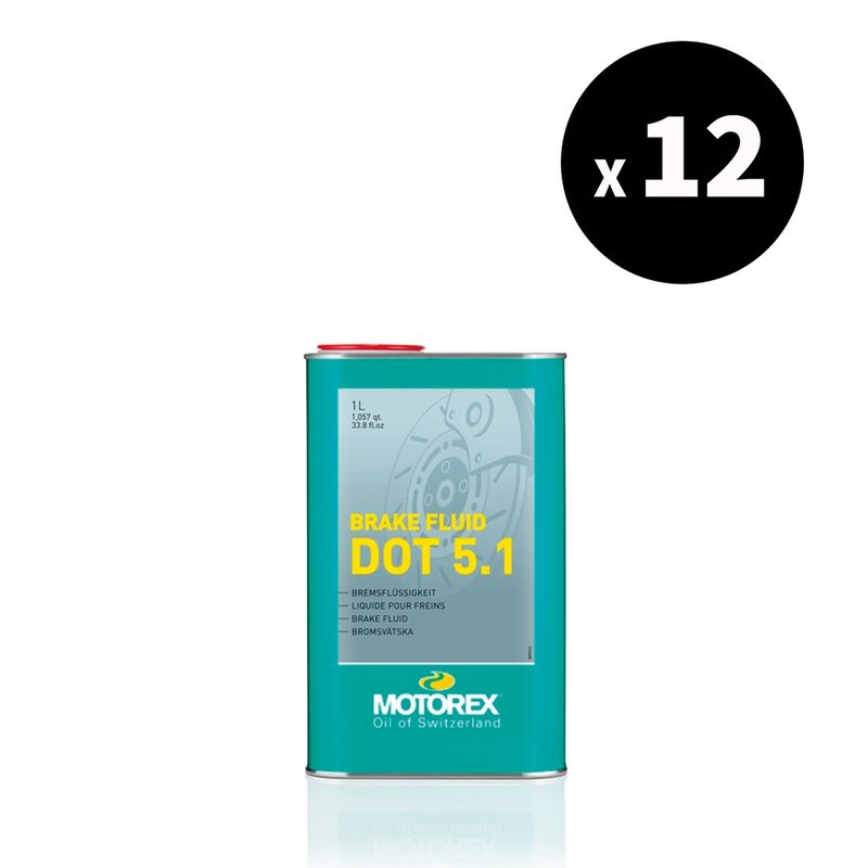 Liquide de frein MOTOREX Brake Fluid DOT 5.1 - 1L (x12)