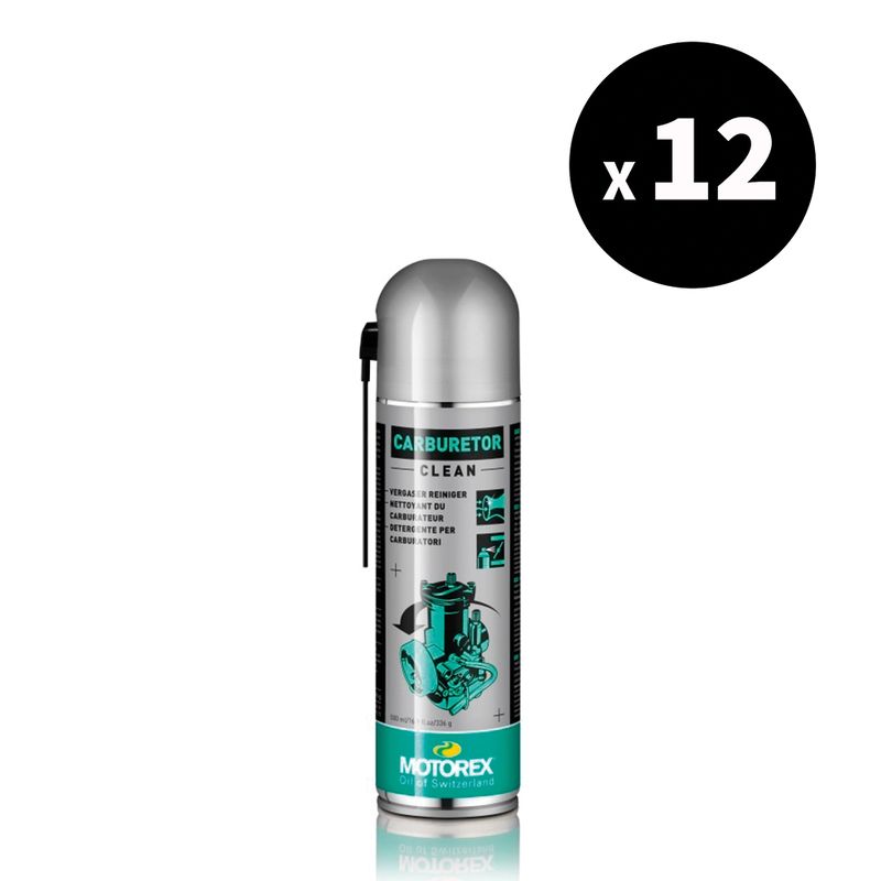 Nettoyant carburateur MOTOREX Carburetor Cleaner - spray 500ml (x12)