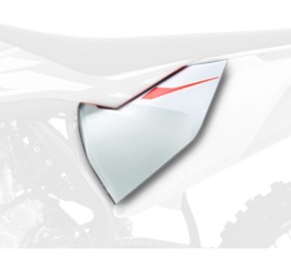 Caches boîte à air POLISPORT blanc KTM SX85