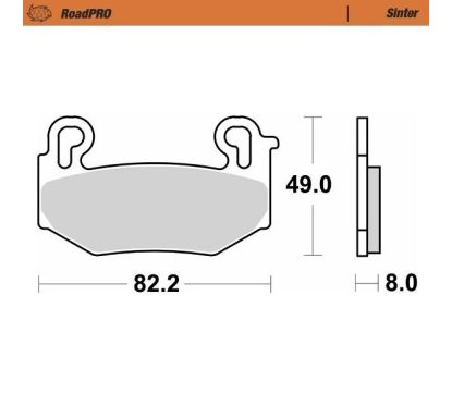 Plaquette de frein avant RoadPRO Sinder