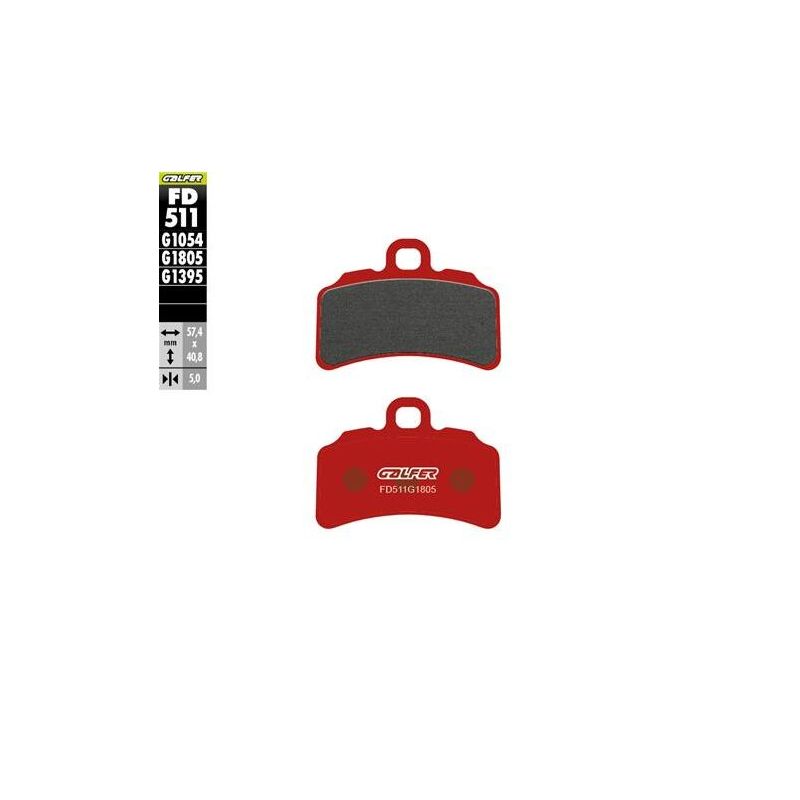 Plaquettes de frein semi-métalliques