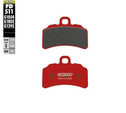 Plaquettes de frein semi-métalliques