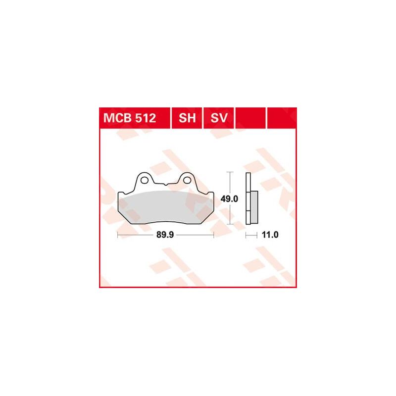 Plaquettes de Frein Frittées Série SV