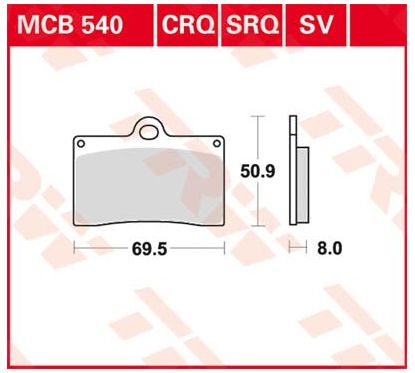 Plaquettes de Frein Frittées Série SV