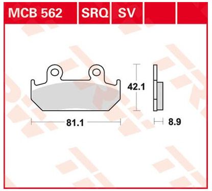 Plaquettes de Frein Frittées Série SV