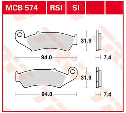 Plaquettes de Frein Off-Road Frittées Série SI