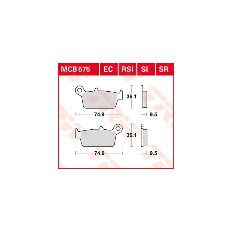 Plaquettes de Frein Off-Road Frittées Série SI