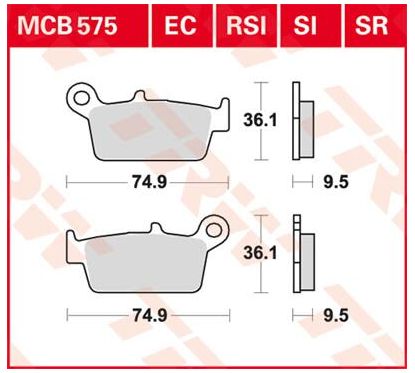 Plaquettes de Frein Off-Road Frittées Série SI