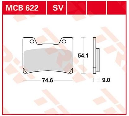 Plaquettes de Frein Frittées Série SV