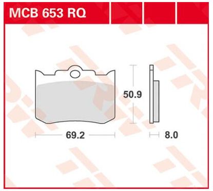 Plaquettes de frein organiques série RQ Sports