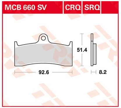 Plaquettes de Frein Frittées Série SV